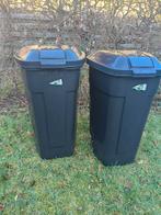 Hubo. Kliko.Zwart met wielen.110liter.20€ voor 2 stuks, Tuin en Terras, Ophalen