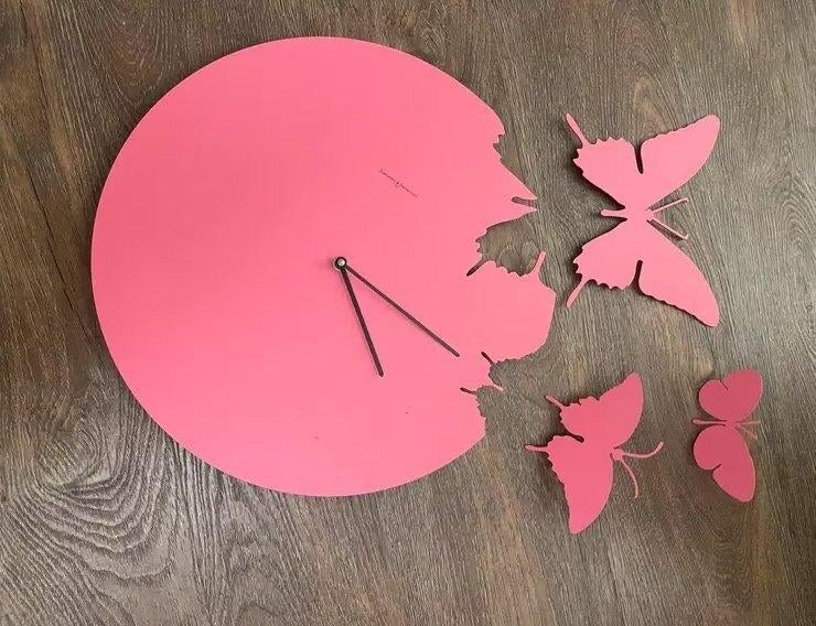 Diamantini & Domeniconi Papillon Horloge Rose fuchsia, Enlèvement ou Envoi