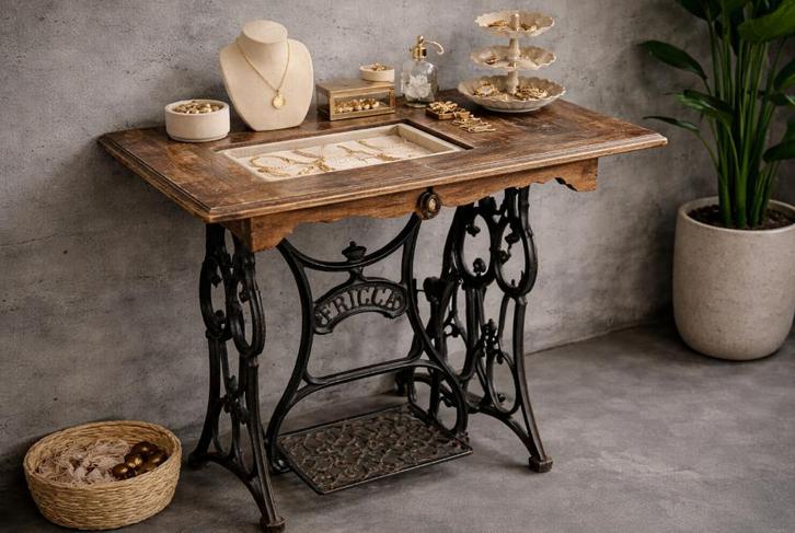 Ancienne machine/meuble à coudre FRICCA, Antiquités & Art, Antiquités | Machines à coudre, Enlèvement