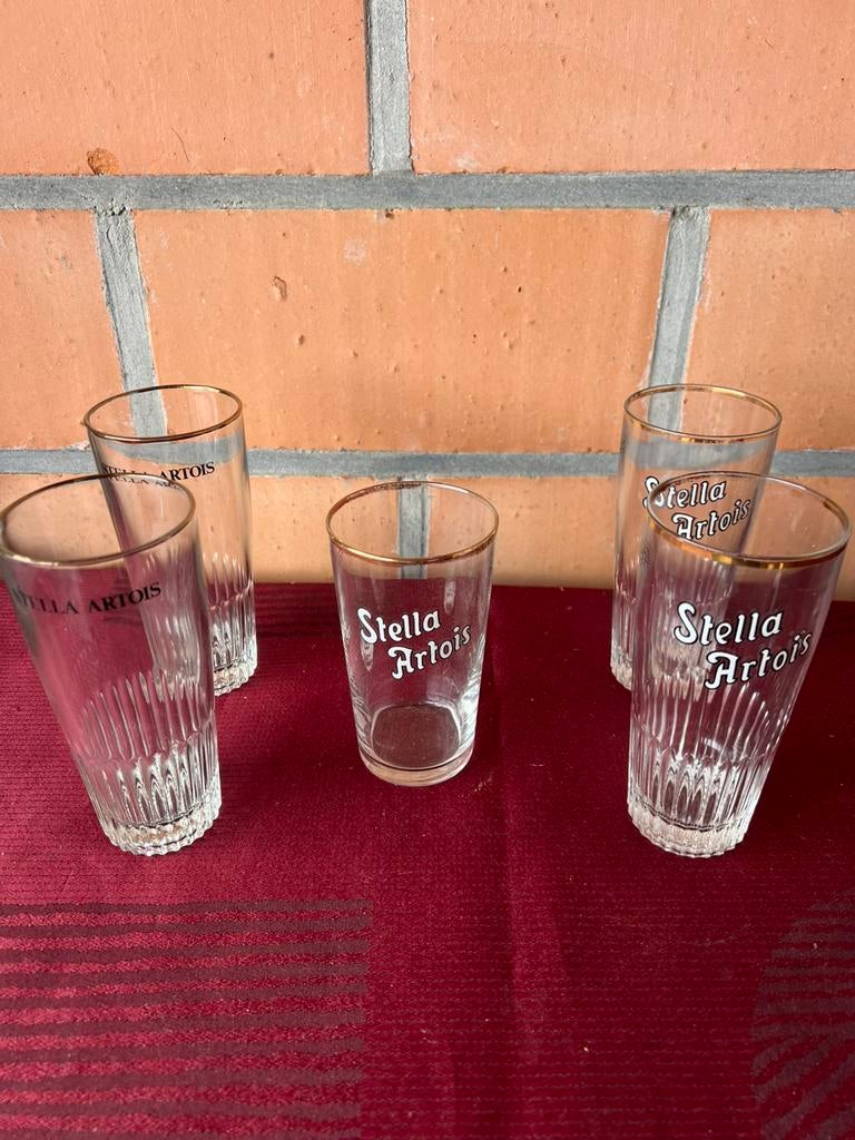 Lotje Stella artois glazen, Verzamelen, Ophalen of Verzenden, Zo goed als nieuw