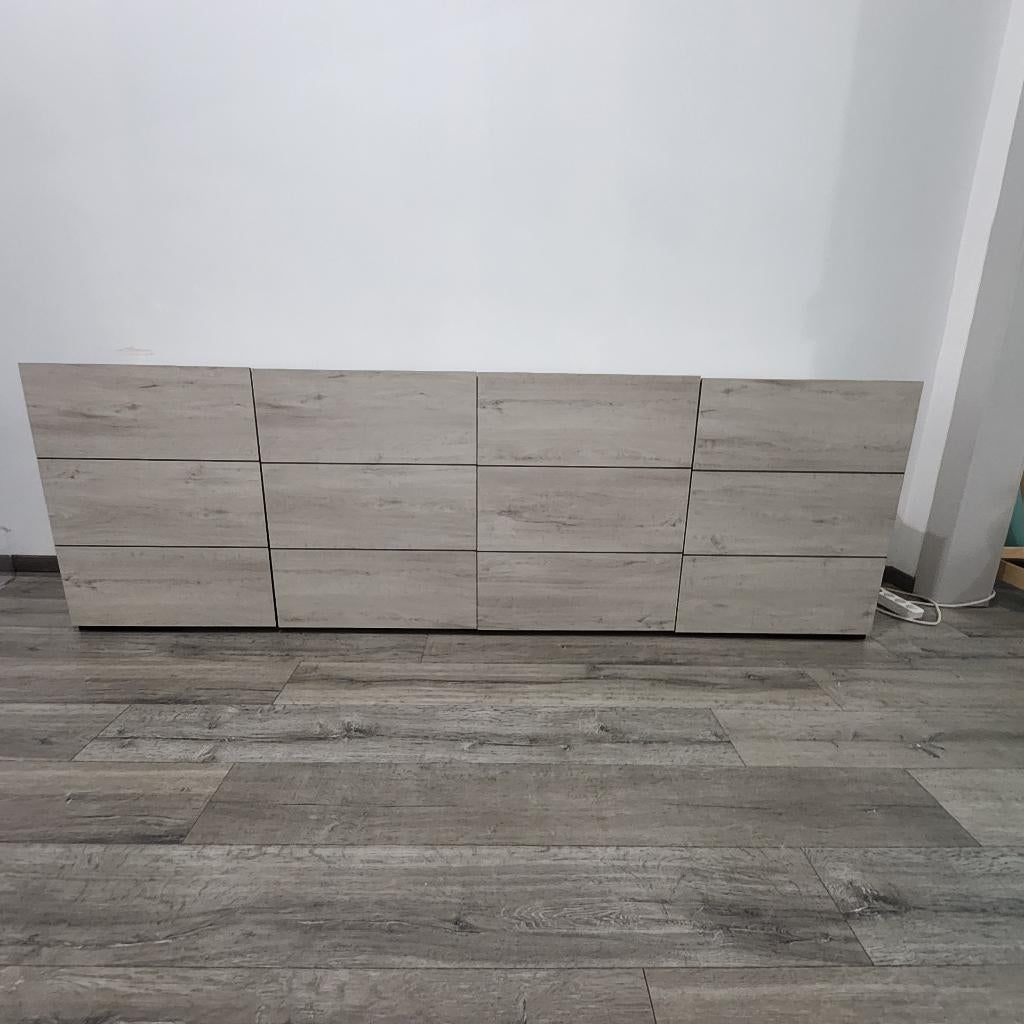 Cast salon woonkamer, Huis en Inrichting, Kasten | Buffetkasten, Ophalen, Met plank(en), Zo goed als nieuw, 200 cm of meer