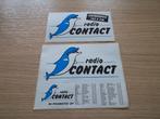 Radio Contact – 2 verschillende zelfklevers (stickers), Verzamelen, Ophalen of Verzenden, Nieuw, Film, Tv of Omroep