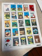 Volledig vel postzegels Kuifje - timbres Tintin, Enlèvement ou Envoi