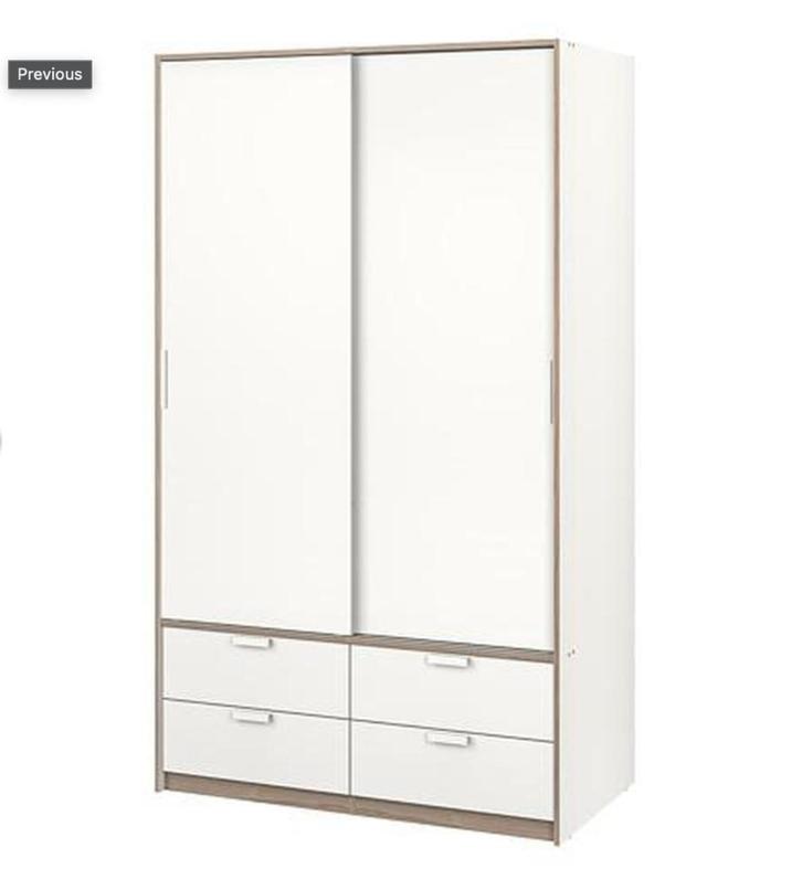 IKEA Trysil Four Door Wardrobe, Maison & Meubles, Armoires | Penderies & Garde-robes, Utilisé, 200 cm ou plus, 100 à 150 cm, 50 à 75 cm