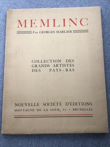 Memlinc Par Georges Marlier 1934 Bruxelles
