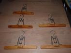 set 5 broekknijper: 3 union, Kleding | Dames, Verzenden, Gebruikt, Hout, Kinderen en Volwassenen