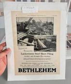 Originele Advertentie Bethlehem Steel 1928 - Lackawanna brug, Verzamelen, Tijdschriften, Kranten en Knipsels, Ophalen of Verzenden