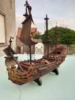 Exclusieve ANTIEKE oude SPAANSE GALJOEN boot. Uit jaar 18..., Hobby en Vrije tijd, Modelbouw | Boten en Schepen, Ophalen