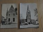 2 oude foto postkaarten Kerk Hoboken  standbeeld Boerenkrijg, Ophalen of Verzenden, Ongelopen