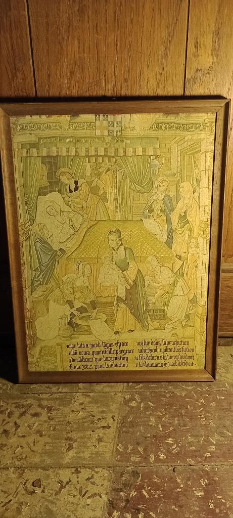 Van Ruyss d. en een religieuze gravure, 24x31, n213, Antiek en Kunst, Kunst | Etsen en Gravures, Ophalen