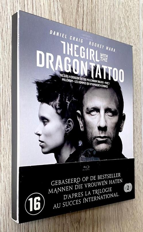THE GIRL WITHE THE DRAGON TATOO (+ OTNL) / Digipack 2 Bluray, Cd's en Dvd's, Blu-ray, Gebruikt, Thrillers en Misdaad, Ophalen of Verzenden