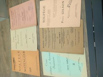 Livres de solfège  . Bon état,  ayant servi beschikbaar voor biedingen