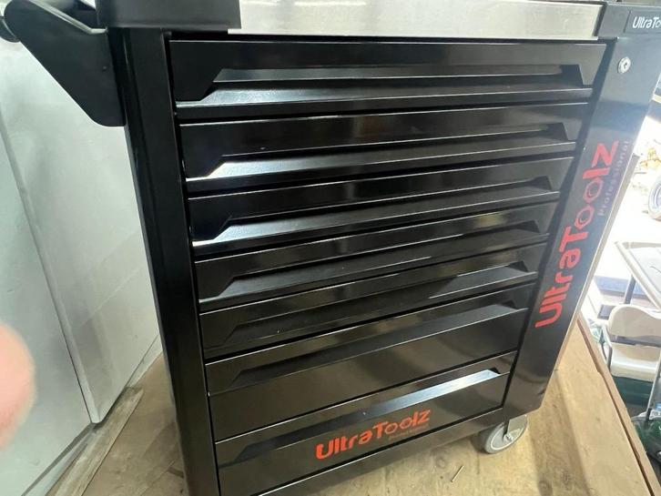 gereedschapskar Ultratoolz gevuld, Doe-het-zelf en Bouw, Gereedschapskisten, Nieuw, Gevuld, Ophalen