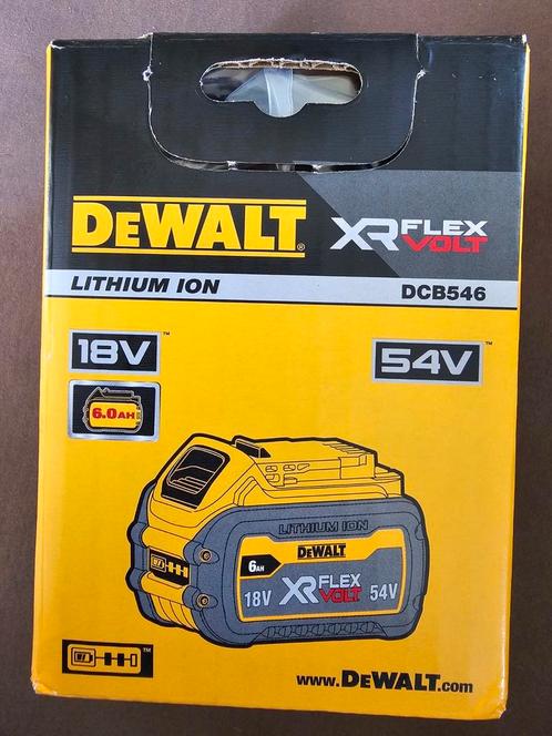 Dewalt DCB546 XR Flex, 54 Volt, Nieuw, nog in verpakking., Doe-het-zelf en Bouw, Gereedschap | Machine-onderdelen en Toebehoren