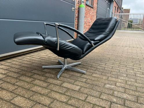 Zwarte Durlet Dayton relax fauteuil, medi, verstelb kopsteun, Huis en Inrichting, Zetels | Voetbanken en poefs, Leer, Metaal, Ophalen of Verzenden