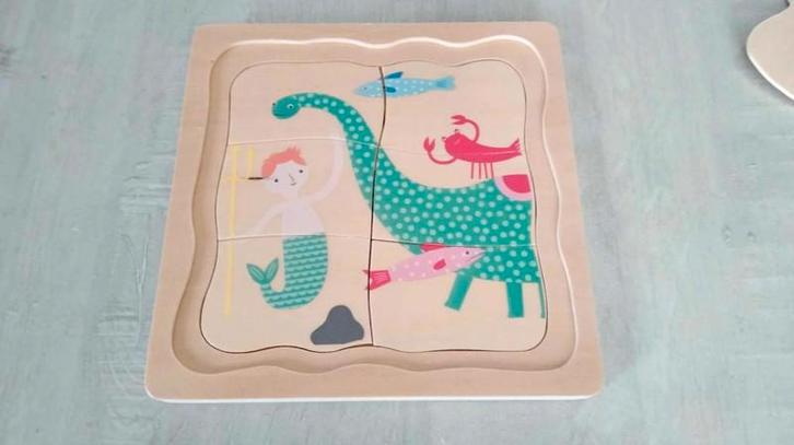 houten puzzel 4 - 6 - 9 Hema / nieuw speelgoed, Kinderen en Baby's, Speelgoed | Kinderpuzzels, Nieuw, 2 tot 4 jaar, Minder dan 10 stukjes