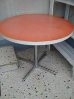 Vintage ronde tafel jaren '70, Huis en Inrichting, Tafels | Eettafels, Ophalen of Verzenden, Gebruikt