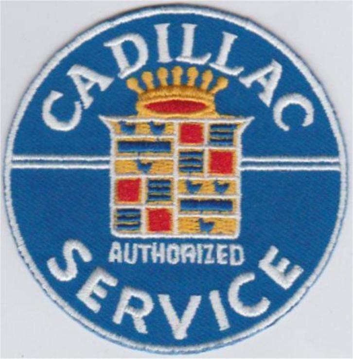 Cadillac Authorized Service stoffen opstrijk patch embleem #, Verzamelen, Automerken, Motoren en Formule 1, Nieuw, Verzenden