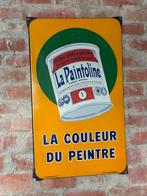 d'affichage en émail La Paintoline - Emaillerie Belge 1951, Enlèvement ou Envoi, Utilisé, Panneau publicitaire