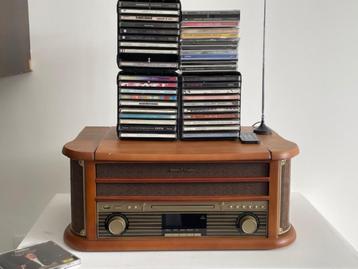 Retro platen-cassette-cd-usb-speler beschikbaar voor biedingen