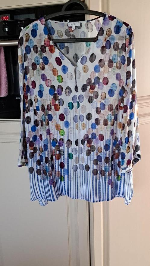 mooie bloes/ tuniek mt 46, Kleding | Dames, Blouses en Tunieken, Zo goed als nieuw, Maat 46/48 (XL) of groter, Ophalen of Verzenden