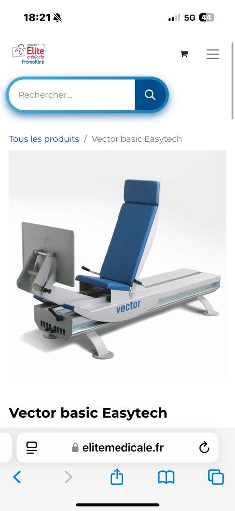 Machine sport / kine press vector easytech, Sport en Fitness, Fitnessmaterialen, Zo goed als nieuw, Ophalen
