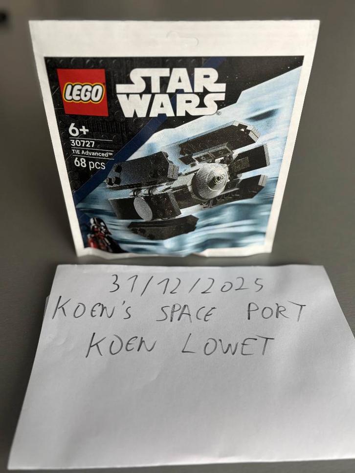 Lego Star Wars 30727 Tie Advanced, Kinderen en Baby's, Speelgoed | Duplo en Lego, Nieuw, Lego, Complete set, Ophalen of Verzenden
