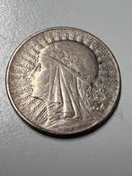 Polen 5 zl Queen Polonia 1933 zilver, Ophalen of Verzenden, Polen, Losse munt, Zilver