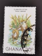 Ghana 1982 - animaux sauvages - loutre du cap, Enlèvement ou Envoi, Affranchi, Animal et Nature