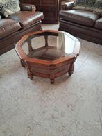 Salontafel met glazen blad, Huis en Inrichting, Ophalen, Gebruikt