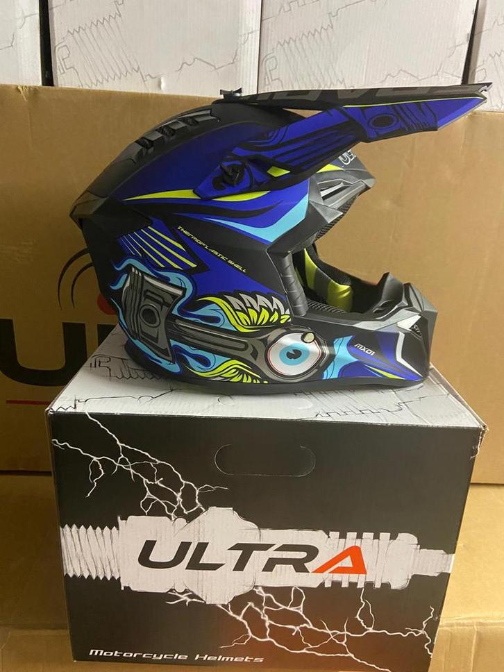 🚀Nieuw🚀Motorcross Helm Ultra Motocross S/M/L/XL, Motoren, Kleding | Motorhelmen, Dames, Heren, Kinderen, Offroadhelm, Nieuw met kaartje