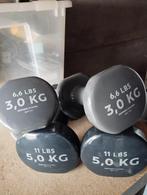 Dumbells 3 en 5 kg, Sport en Fitness, Fitnessmaterialen, Ophalen, Gebruikt, Dumbbell