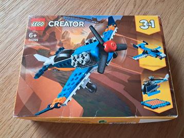 Lego creator 3 in 1 - vliegtuig, Enlèvement ou Envoi, Comme neuf, Lego