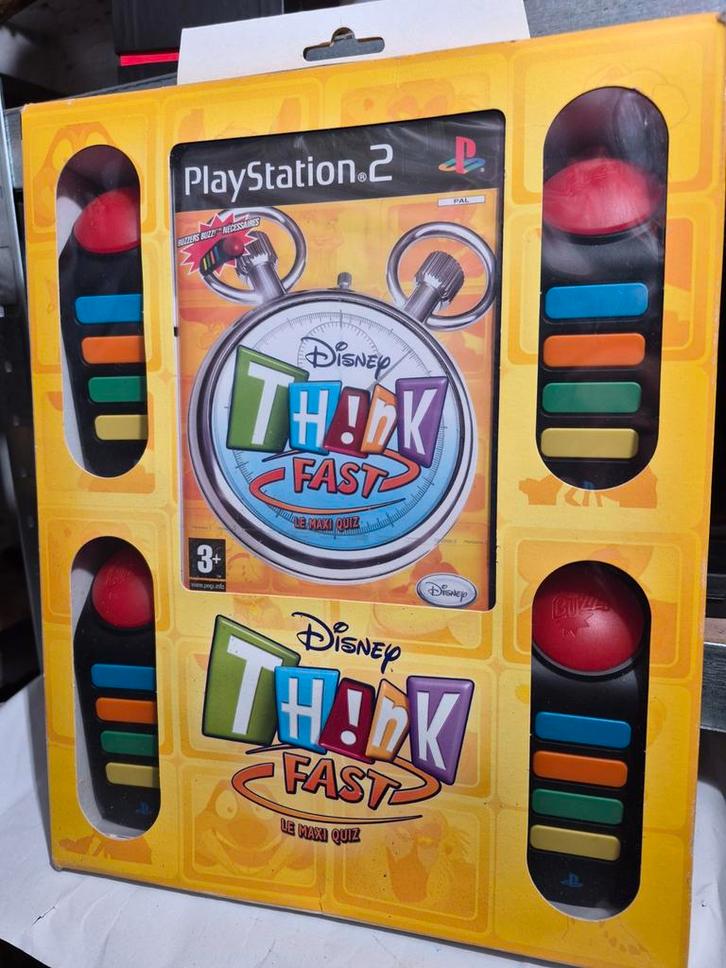 Disney Think Fast: De Maxi-quiz + Buzzers, Games en Spelcomputers, Games | Sony PlayStation 2, Ophalen of Verzenden