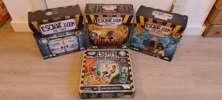 Escape room gezelschapsspellen, Hobby en Vrije tijd, Gezelschapsspellen | Bordspellen, Zo goed als nieuw, Drie of vier spelers