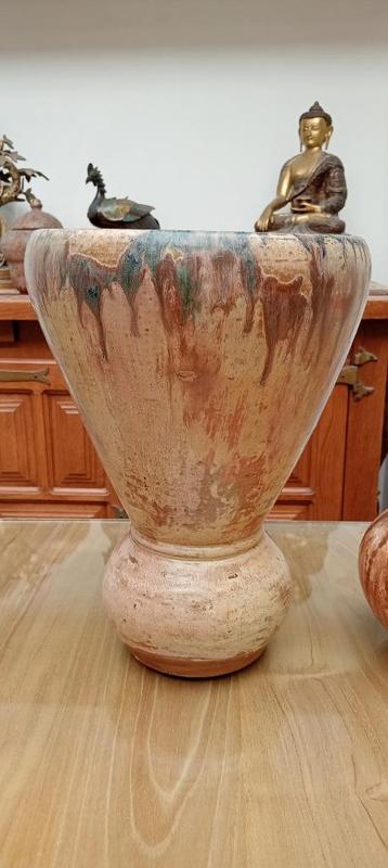 Vase en grès de Bouffioulx signé Marcellus Aubry