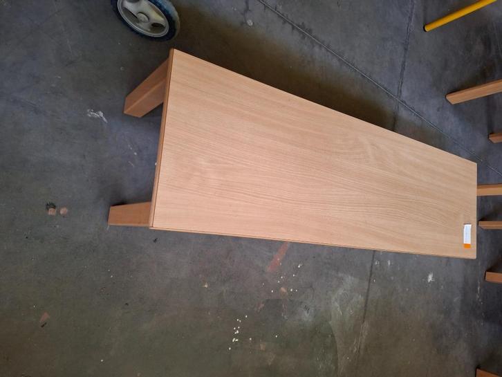 Houten bank en tafeltjes, Huis en Inrichting, Tafels | Bijzettafels, Ophalen