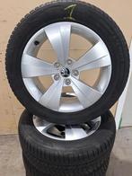 Skoda Superb Winterset 17 Inch Origineel, 215 mm, 17 inch, Banden en Velgen, Gebruikt