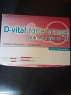 Boîte de granulés effervescents D-vital forte orange, Sports & Fitness, Sports & Fitness Autre, Comme neuf, Enlèvement ou Envoi