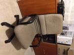 Stevige vintage bureaustoel in stof, Huis en Inrichting, Ophalen, Gebruikt, Beige, Bureaustoel