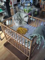 Babybox + accessoires, Kinderen en Baby's, Babyparken, Ophalen, Gebruikt, Vierkant, In hoogte verstelbaar