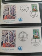 Belgie 1967 - FDC Britse week in Brussel - berenmuts, Met envelop, Ophalen of Verzenden, Gestempeld, 1e dag stempel