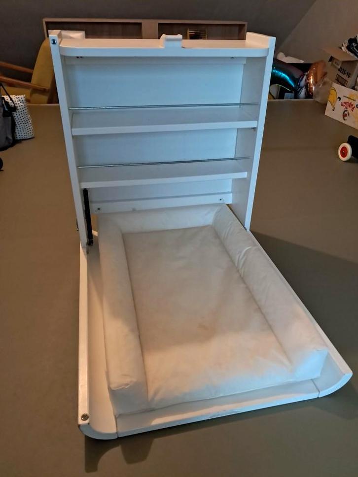 Luiertafel - wandcommode, Enfants & Bébés, Chambre d'enfant | Meubles Autre, Utilisé, Table, Enlèvement