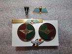 Para Commando Set Dasspeld Kraagspiegels pins, Verzamelen, Ophalen of Verzenden, Embleem of Badge