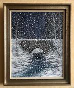 Winter. Schilderij op doek. V. Daele I. Uniek en enig., Antiek en Kunst, Ophalen