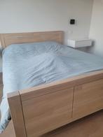 2 persoonsbed - houten frame, Enlèvement, Bois