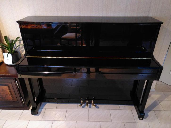 Buffetpiano Carl Ebel, Muziek en Instrumenten, Piano's, Gebruikt, Piano, Zwart, Hoogglans, Ophalen