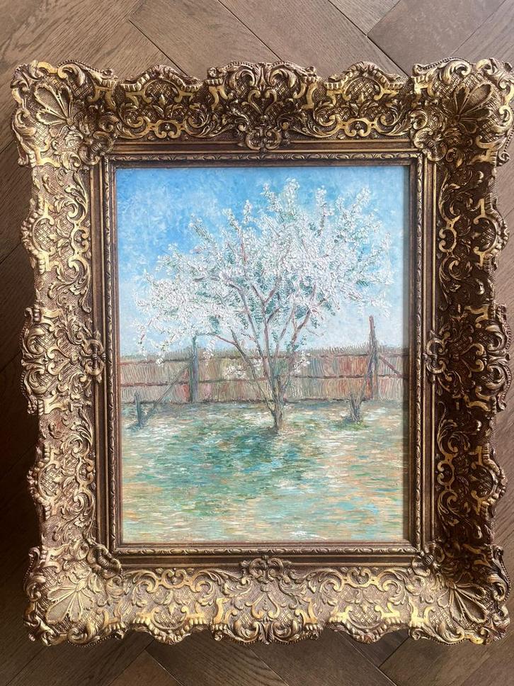 Vincent van Gogh - De perzikboom in bloei, Antiek en Kunst, Kunst | Schilderijen | Klassiek, Ophalen