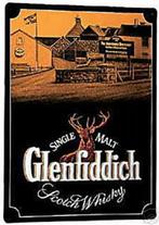 Reclamebord van Glenfiddich Distillery in reliëf -20x30cm., Collections, Marques & Objets publicitaires, Envoi, Panneau publicitaire