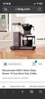 Cafetière Moccamaster 1,25 L Stone Grey, Electroménager, Café moulu, Comme neuf, 10 tasses ou plus, Enlèvement